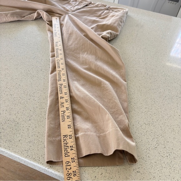 Talbots Size 12 Curvy Capri Stretch Khaki Chinos Cropped Pant Classic Preppy - Picture 8 of 14